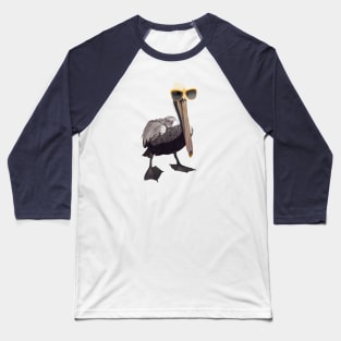 Cool Pelican With Sunglasses Baseball T-Shirt